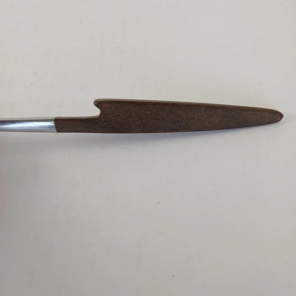 Vintage Ekco Soup Ladle Stainless w/Wooden Handle 9.5